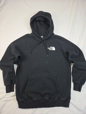 The North Face Black Pullover Hoodie with White Logo Women's Size Medium